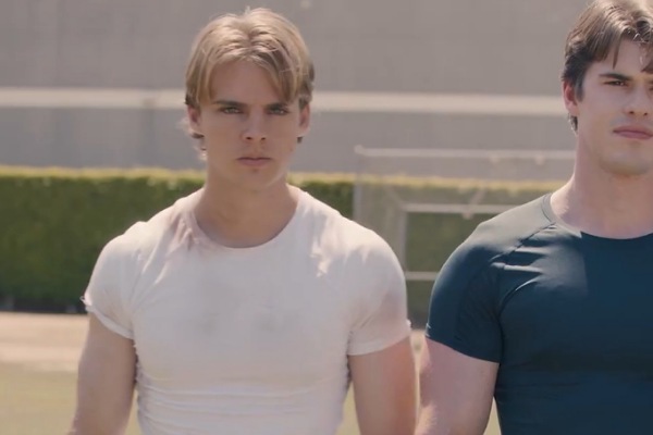 Asher Bradshaw and Wyatt Lewis in The Lost Quarterback Returns
