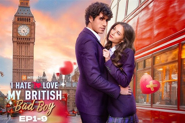 Hannah Morrow and Jamie St. Clair in I Hate to Love My British Bad Boy
