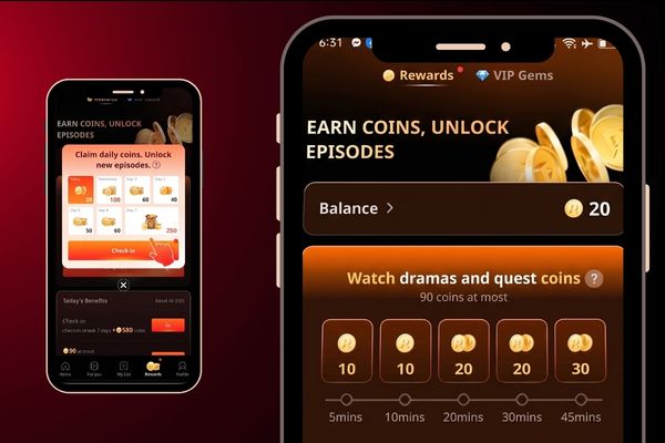 Earn free coins on ReelShort