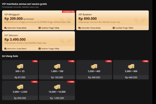 ReelShort Premium tanpa iklan
