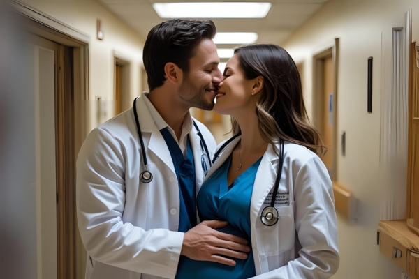 o médico chefe e o papai do meu bebê
