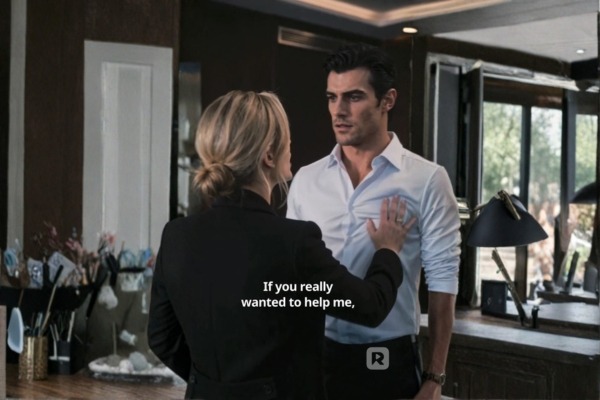 Christine confronta Elijah em uma cozinha moderna