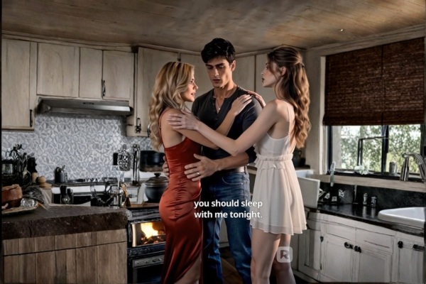 Três mulheres conversam em uma cozinha com Wade