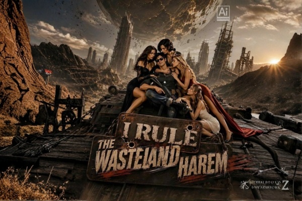 Wade e três mulheres viajam por uma paisagem pós-apocalíptica