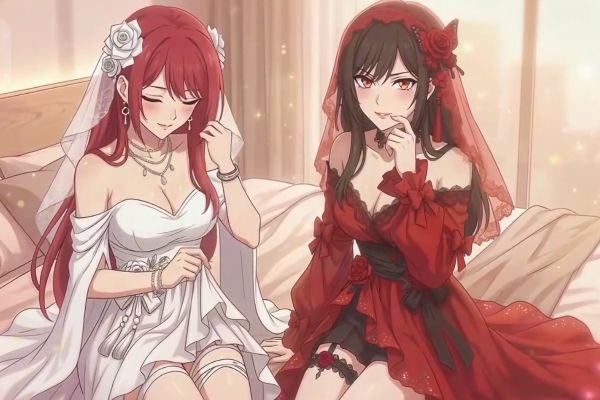 詭異雙胞胎女詭找上門開門我興奮了動漫紅白雙煞